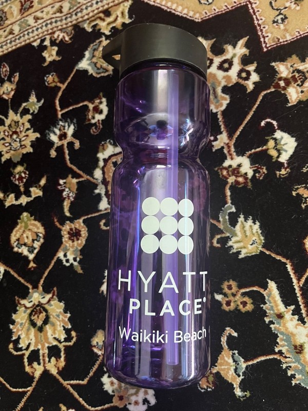 NEW Hyatt WAIKIKI Beach BPA free Water Bottle Hawaii Resort