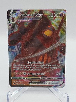 Vivid Voltage Coalossal VMAX 099/185 Holo Rare VMAX Pokemon Moderate/Heavy Play