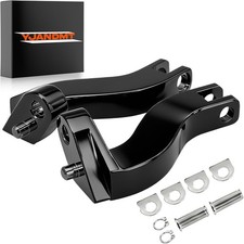 Black Rear Passenger Foot Peg Mount Bracket Kits for 1993-2025 Harley Touring