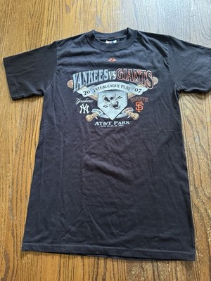 Majestic MLB SF Giants vs NY Yankees 2007 Interleague Shirt M New NOS NWOT