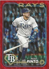 2024 Topps Update Rene Pinto Red Foil 182/199 Tampa Bay Rays
