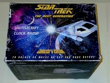 Vtg Star Trek The Next Generation Collector's Ed. Shuttlecraft Clock Radio 1994