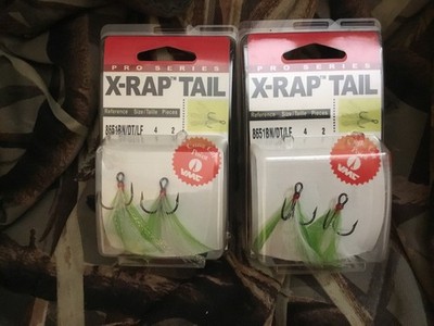 VMC PRO SERIES X-RAP TAIL:Hook Size 4,Qty.2,#8651BN/DT/LF,Crankbait Hook