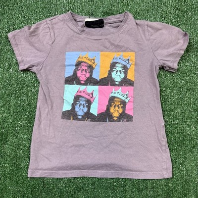 Notorious BIG  x Cotton On T Shirt Toddler Size 5T Purple Short Sleeve YOUTH
