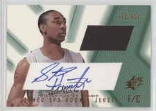 2001-02 SPx Signed SPx Rookie Jersey 543/800 Steven Hunter (Green) #99 Auto 0af