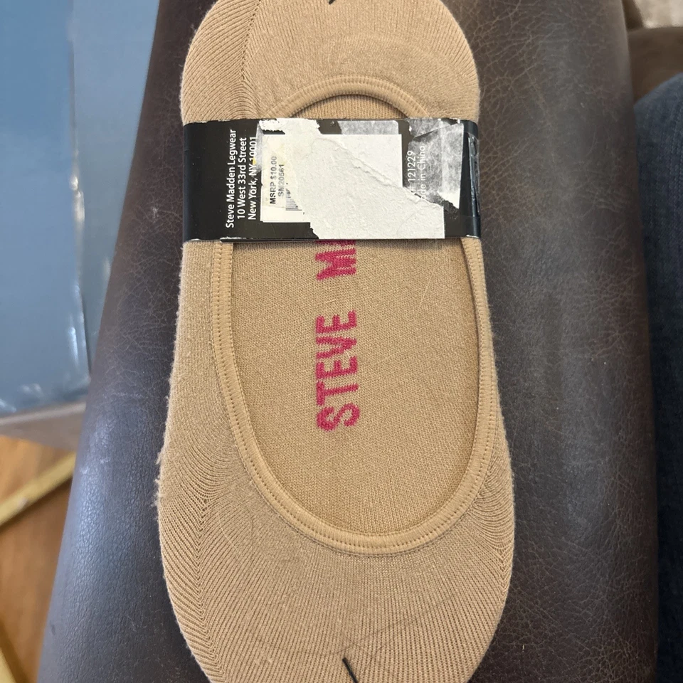 Sapato Steve Madden Feminino de Microfibra Footies 2 Pares Silicone Antiderrapante Tamanho 5-10 - Imagem 3 de 3