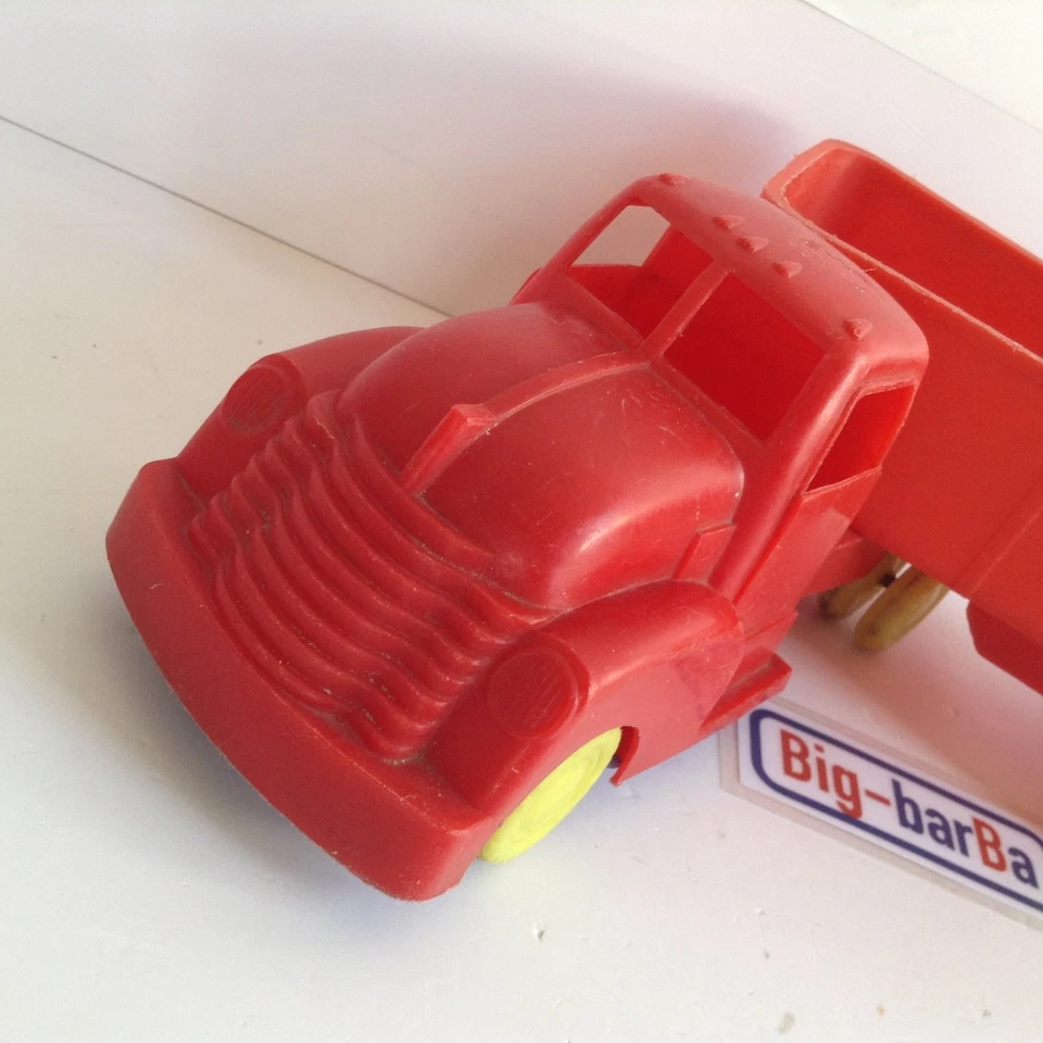 🔥Lot vintage🚗 Kaku-Ro Germany CAMION RIMORCHIO plastica '60 28 CM 🔥✨RARO ✨ - Immagine 2 di 4