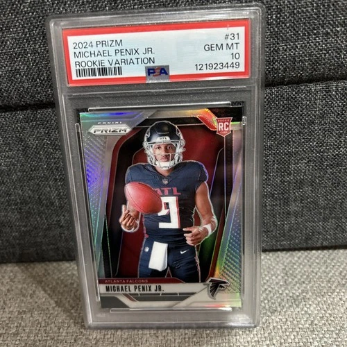 2024 PANINI PRIZM ROOKIE VARIATION #31 MICHAEL PENIX JR. ROOKIE RC PSA 10