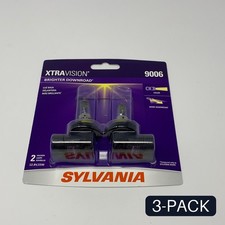 Sylvania XtraVision 9006 HB4 55W Halogen Headlight Bulbs 2-Pack Clear - 3 PACK