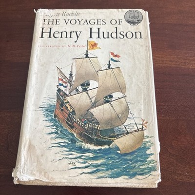 Hardcover Book-The Voyages of Henry Hudson by Eugene Rachlis-1962 1st Printing