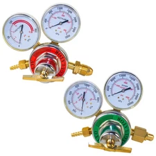 Oxygen Acetylene Regulators, CGA540 and CGA510 Inlet Connection Welding Gas G...