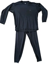 Patagonia Capilene Base Layer Set Mens Black Thermal Shirt Pants Size 2XL