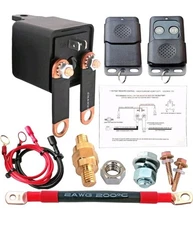 3/8" Side Post Remote Battery Disconnect Switch 12v Battery Kill Switch For Car 