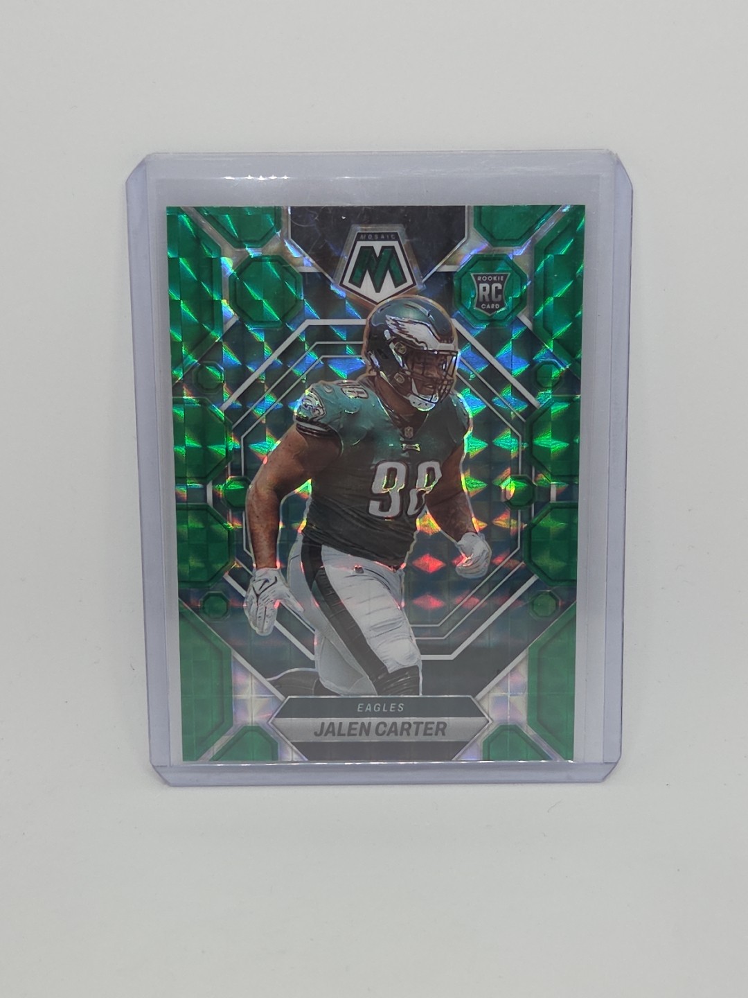 2023 Panini Mosaic - Rookies Jalen Carter #328 Green Mosaic Prizm (RC)