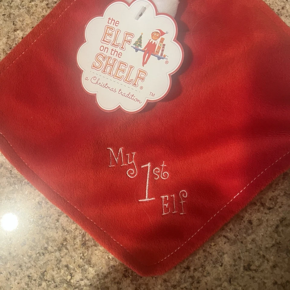 Manta de seguridad Elf On The Shelf Girl My 1st Elf Baby Lovey nueva 2015 Foto 2 de 4