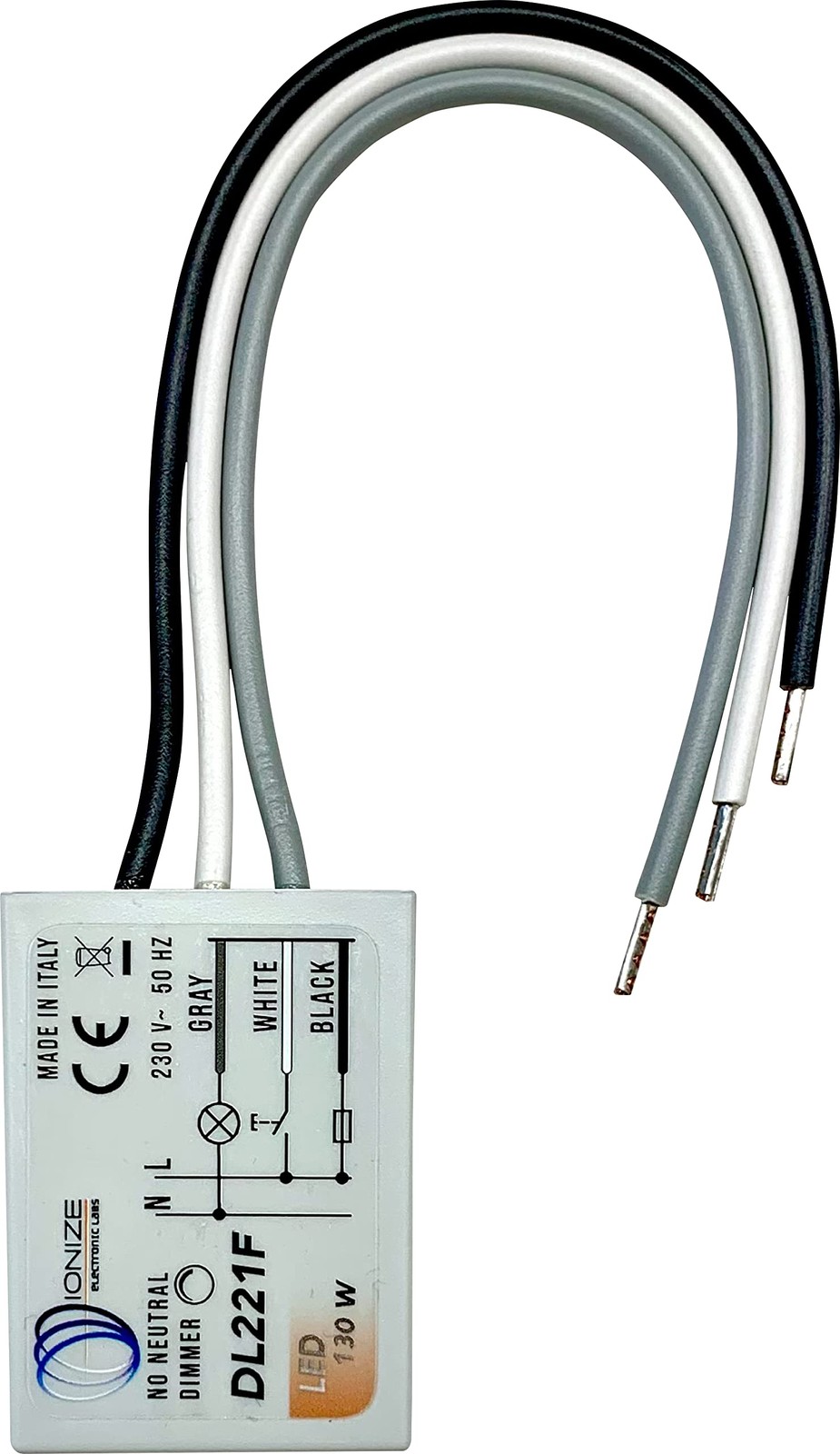 Variateur LED sans neutre IONIZE DL221F pour régler l'intensité lumineuse 230V