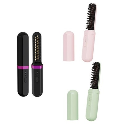 Hair Straightener Brush Conditioning System Multiple Temperature Levels Styling