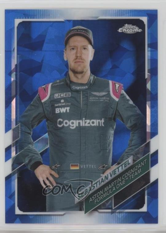 2021 Topps Chrome Sapphire Edition Formula 1 F1 Racers Sebastian Vettel #7 1i3m