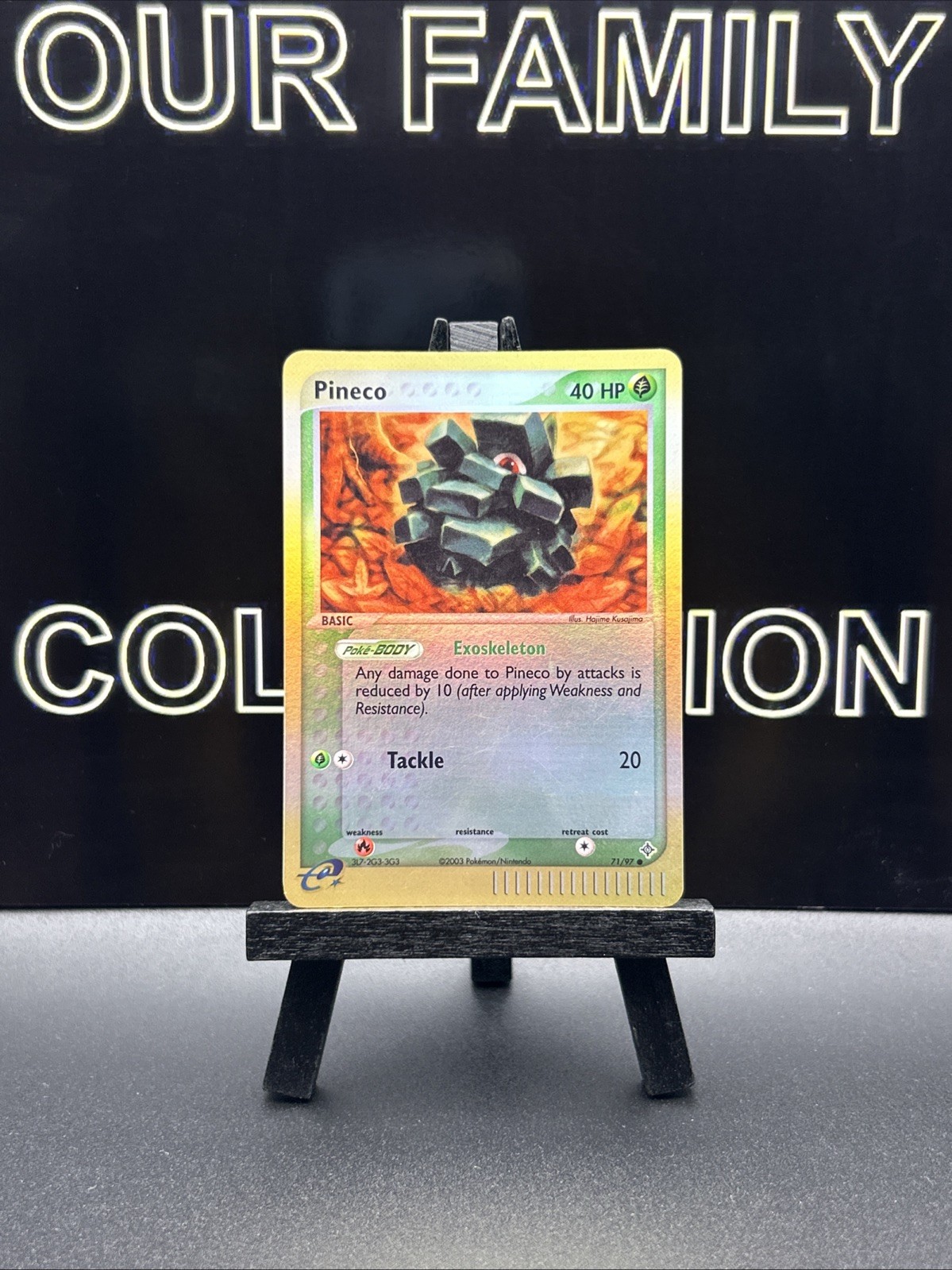Pineco 71/97 Pokemon Dragon Reverse Holo Common