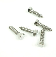 Everbilt 3/8 in. x 1-1/2 in. Stainless Steel Hex Lag Screw 5-Pack BUL