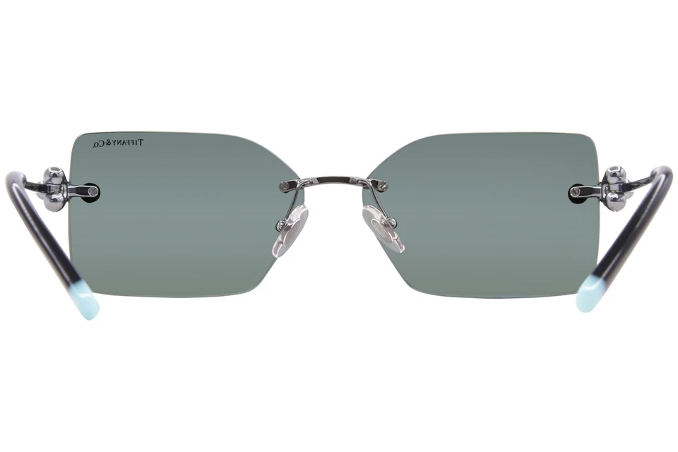 Gafas de sol Tiffany & Co. TF3088 60033H para mujer lentes Gunmetal/verde oscuro 59 mm Foto 4 de 4