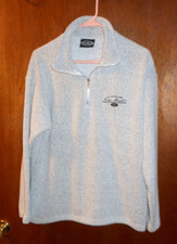 Vintage Exist Sports Line Outer Banks 1/4 Zip Pullover Size L Gray Made in USA