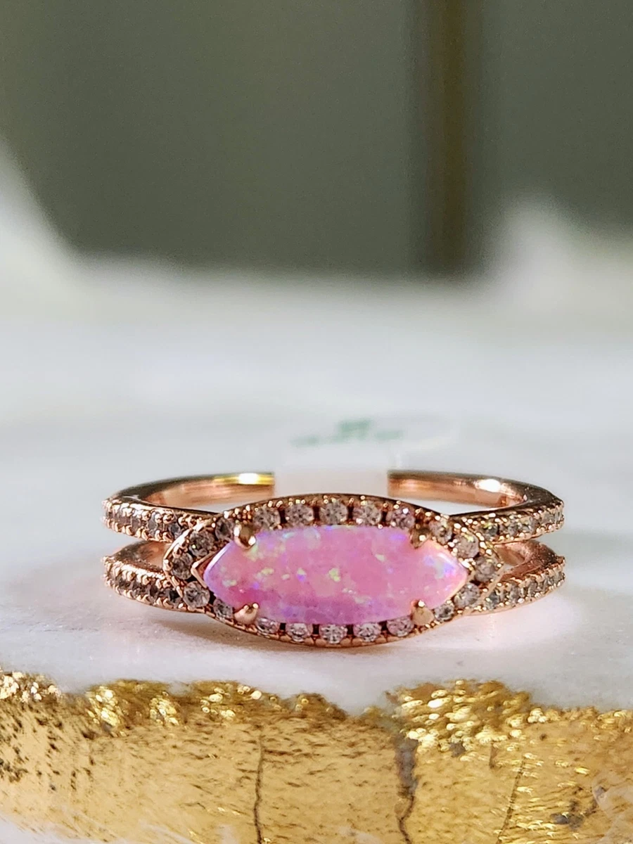 NWT Bomb Party Until You Love Me Rose Fire Opal Rose Gold Plated