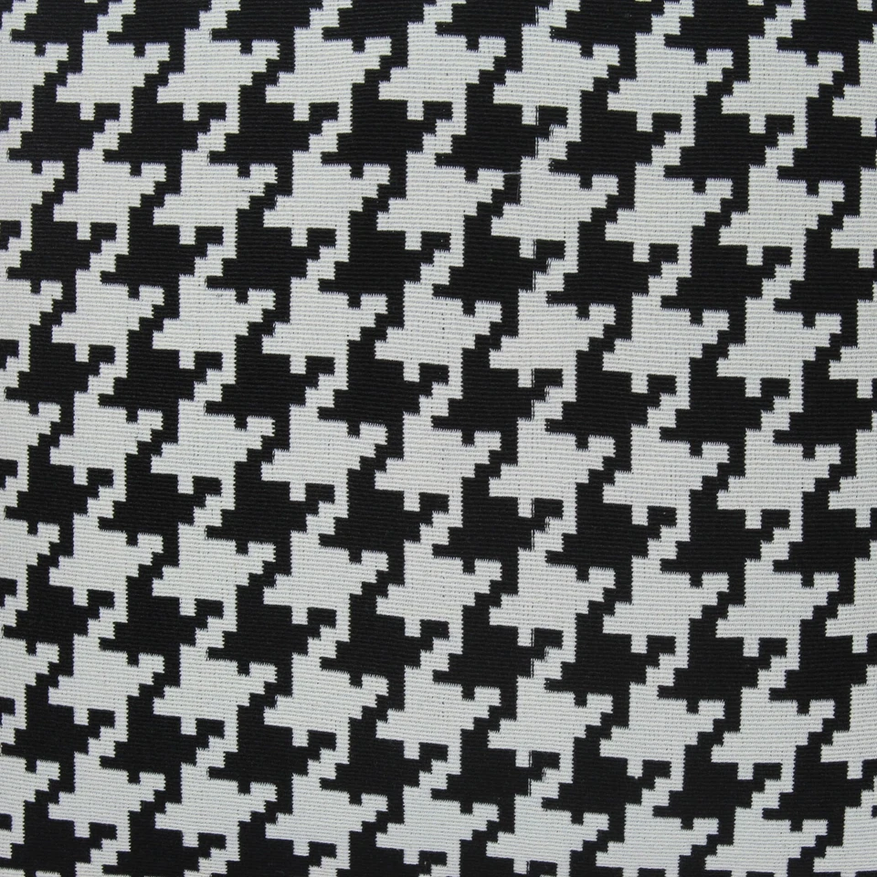 Houndstooth pillow cushion covers black euro sham cover decorative throw pillows - Image 3 of 4