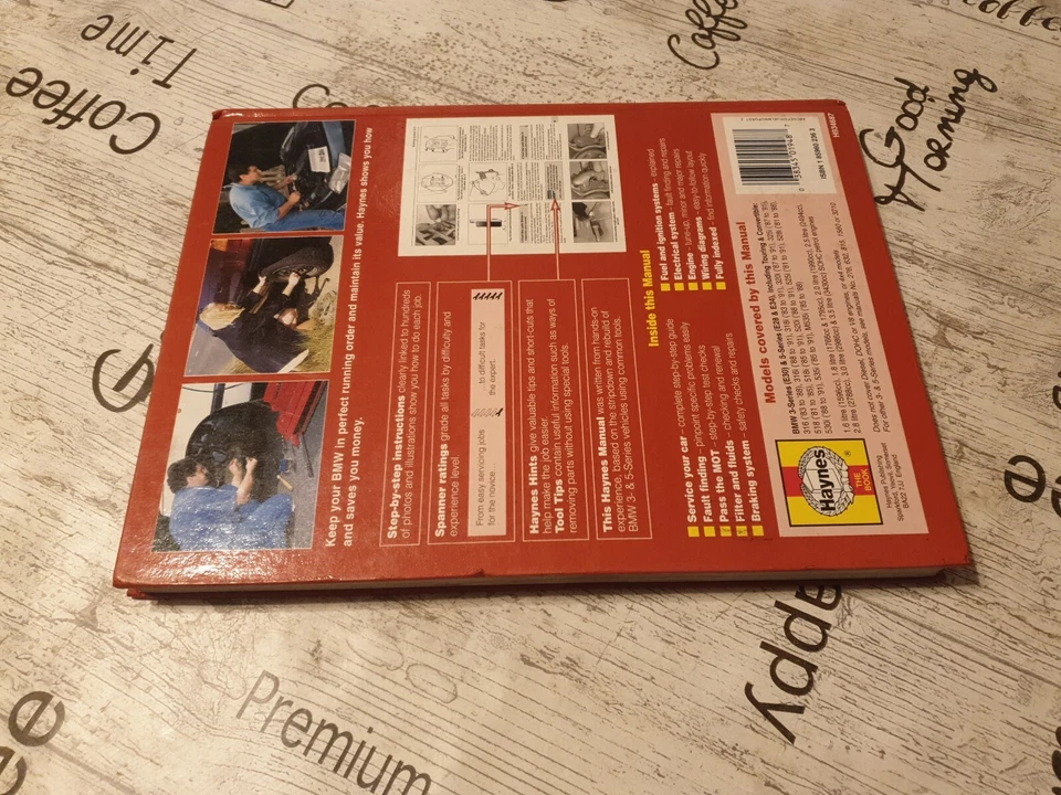 BMW 3 & 5 SERIES 1981 to 91 HAYNES WORKSHOP MANUAL 1948 IN USED COND & FREE P&P - Image 4 of 4