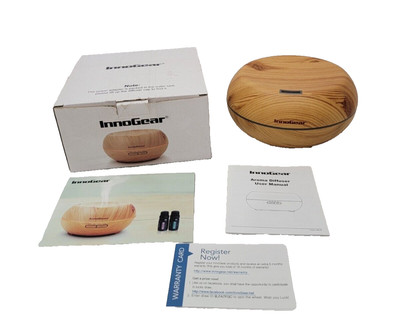 NEW InnoGear 200ml Aromatherapy Essential Oil Diffuser Wood Grain Ultrasonic