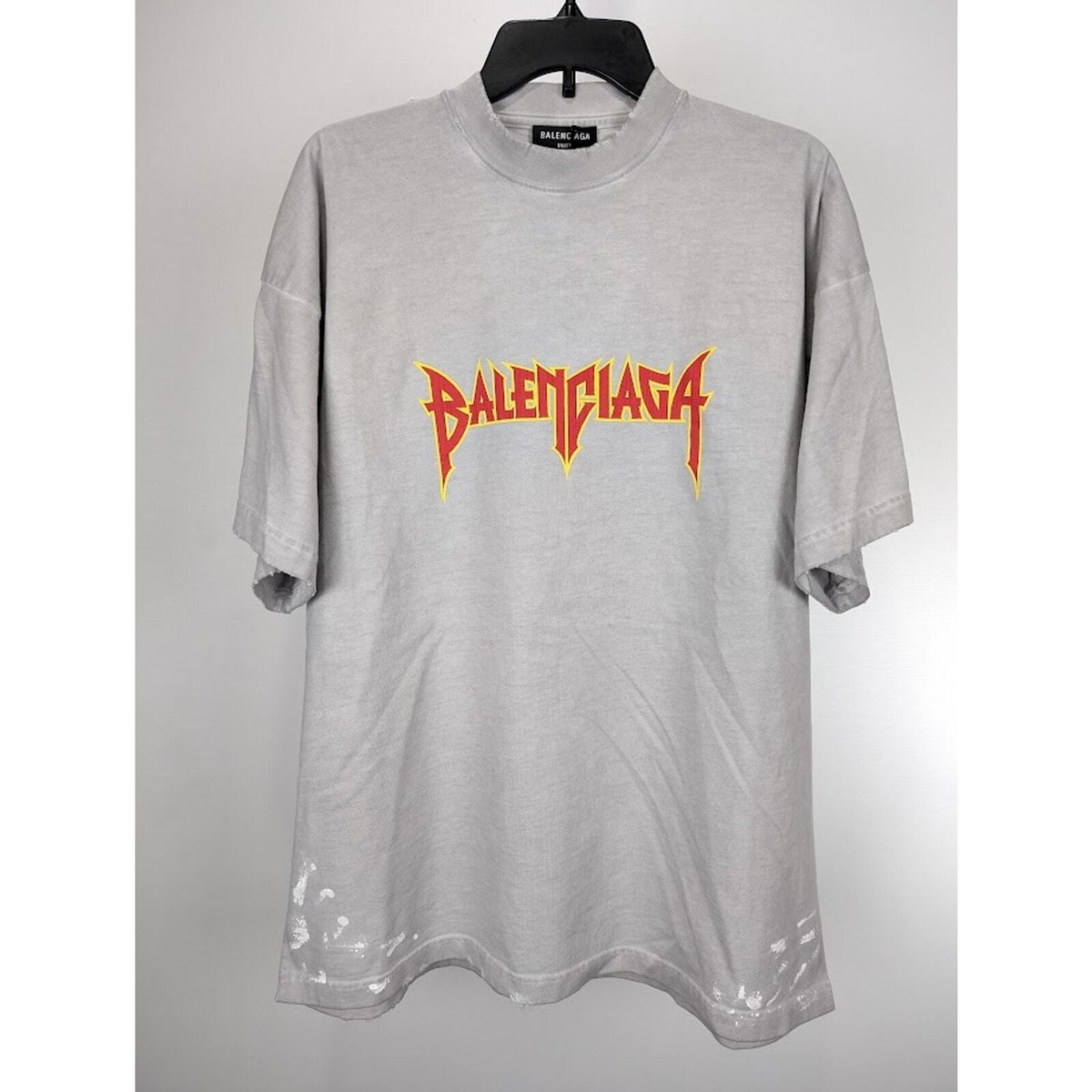 Balenciaga Short Sleeve T-Shirt in Grey BNWT 4 | eBay