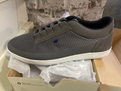 Boxfresh Troxton text AM new e-15586 new size: 45 sneaker shoes charcoal Black