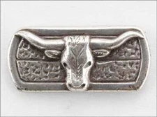 LOT OF 25 PCS RAISED LONGHORN STEER CONCHO TEXAS SILVER FINISH NEW 10-1011