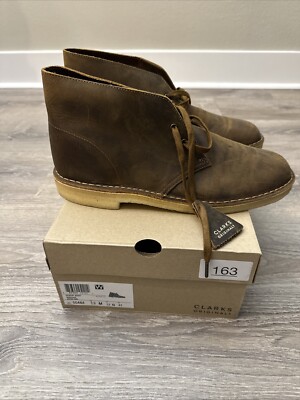 Clark s Desert Chukka Boots Beeswax Leather Men s 13