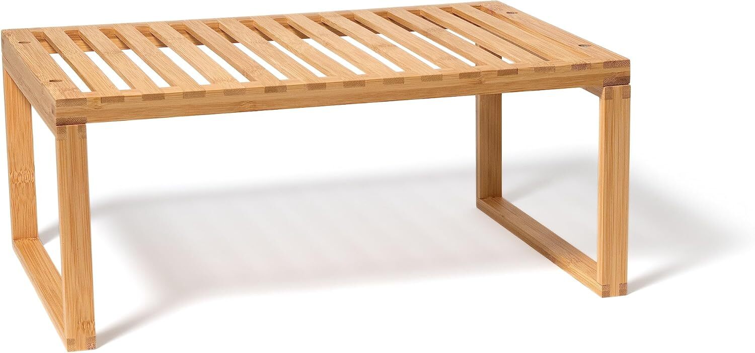 Lipper International Bamboo Kitchen Cabinet Shelf for Organizing a Pantry-image
