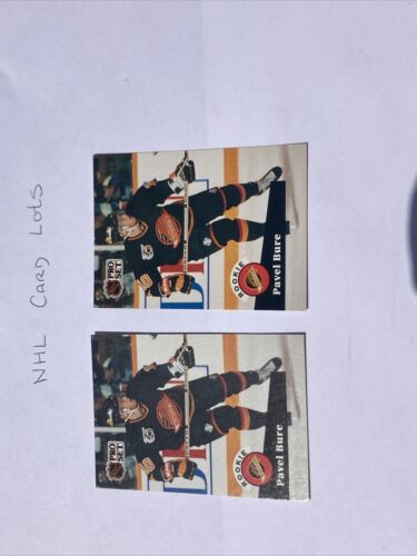 Pavel Bure - Vancouver Canucks NHL #564 Pro Set 1991-92  Rookie Card X2 cards - Afbeelding 1 van 3