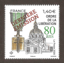 2021 Timbre N° 5458 A surchargé "DERNIERE EMISSION" Ordre libération NEUF** LUXE