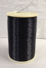 Beading Wire -Very Large Roll - Yards and Yards - Black Nylon - NEW