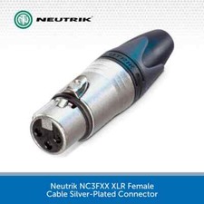 Neutrik NC3FXX Female XLR Audio Connector 3 Pin Plug Nickel Body Microphone