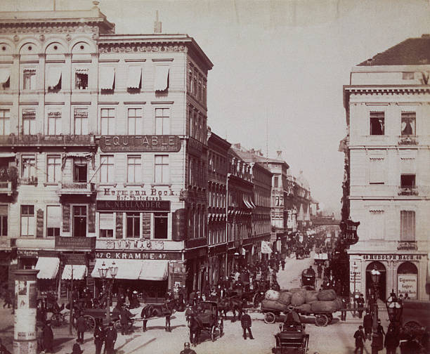 Friedrichstrasse In Berlin 1880 Old Photo