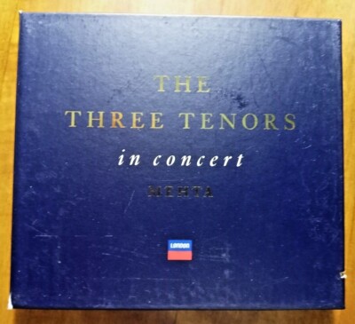Three Tenors In Concert Mehta Deluxe Gold CD Edition +SHIPPING DEAL