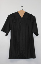 Graduation Gown Black 45" Long EUC Highschool College Bachelors