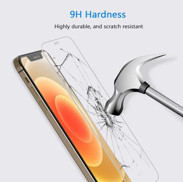 Paquete de 4 protectores de pantalla de vidrio templado premium para iPhone 12 Pro max mini 12 Pro Max Foto 4 de 4