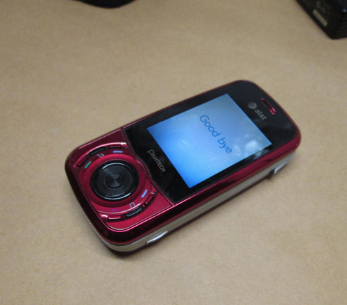 Cellulare Pantech Matrix C740 QWERTY doppia tastiera AT&T rosso raro - Foto 4 di 6