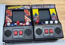 Basic Fun Asteroids and Tetris Handheld Games "Parts only"