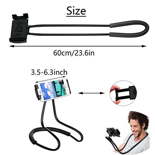 Hanging On Neck Cell Phone Mount Holder Universal Flexible Lazy Bracket - Picture 7 of 7