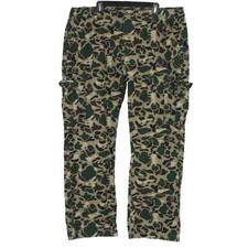 Vintage Frog Skin Duck Camo Baggy Cargo Pants 44 x 32 hunting 90s
