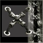 SKULL SIDE LACE VEST EXTENDER  6 Pack biker harley motorcycle jacket