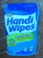 36 Handi Wipes Multi-Use 21" x 11" Reusable Cloths #128511