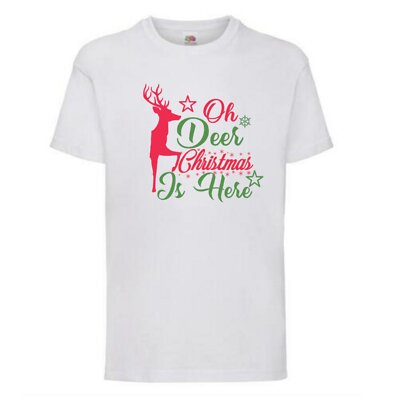 Oh Deer Christmas Santa Claus Novelty T Shirt Various Colours And Sizes